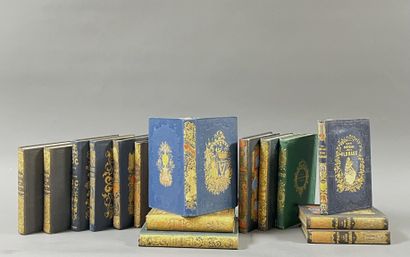 [Romantic boards]. Set of 12 titles in 15...
