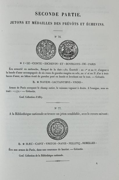 [Paris]. AFFRY DE LA MONNOYE (Alfred d')....