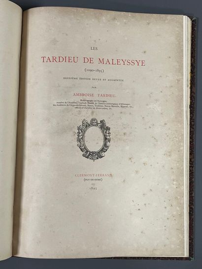 [Genealogy]. TARDIEU (Ambroise). Les Tardieu...