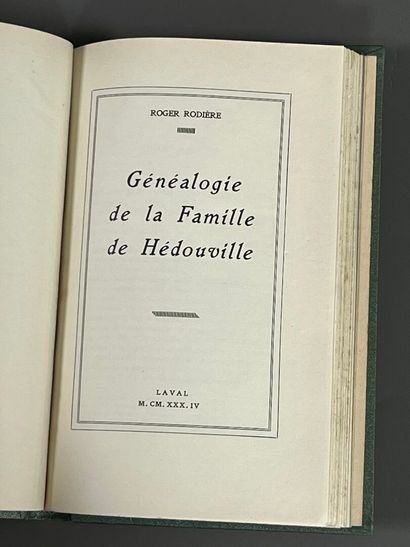 [Genealogy]. RODIERE (Roger). Quelques souvenirs...