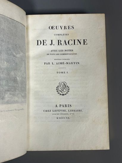 RACINE (Jean). OEuvres complètes... avec...