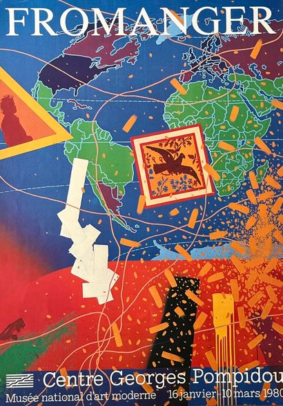 [Centre Georges Pompidou]. LOT de 12 affiches...