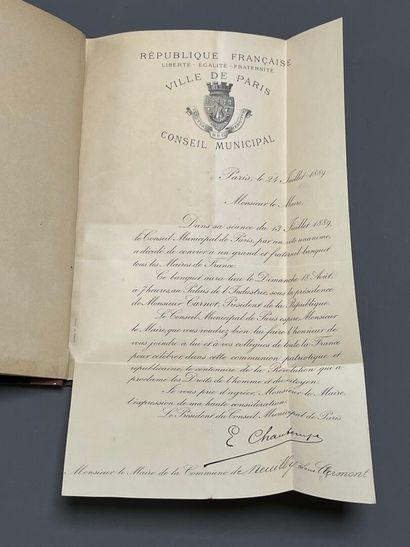[Exposition Universelle]. [1889]. Banquet...