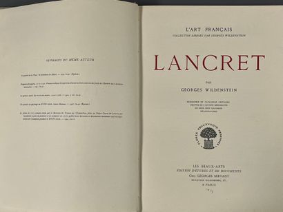 [LANCRET]. WILDENSTEIN (G). Lancret. Paris,...