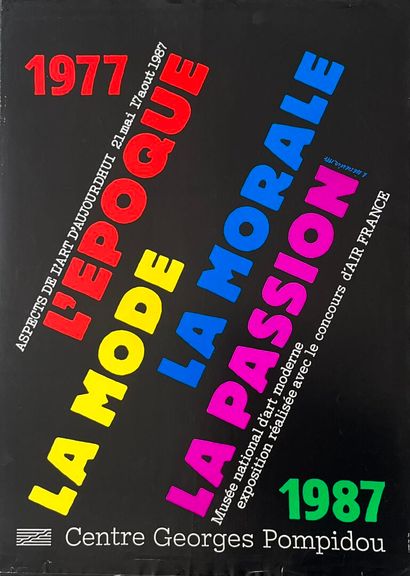 [Centre Georges Pompidou]. LOT de 8 affiches...