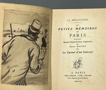 BOUTET. LA MÉSANGÈRE (Pierre de). Petits...