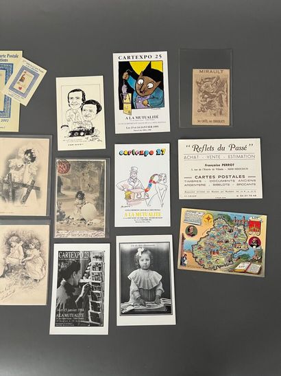 [Varia]. LOT de cartes postales et flyers...