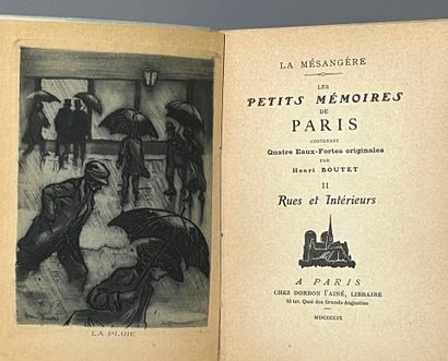 BOUTET. LA MÉSANGÈRE (Pierre de). Petits...