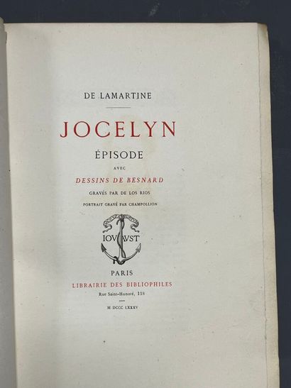 LAMARTINE (Alphonse de). Jocelyn. A Paris,...