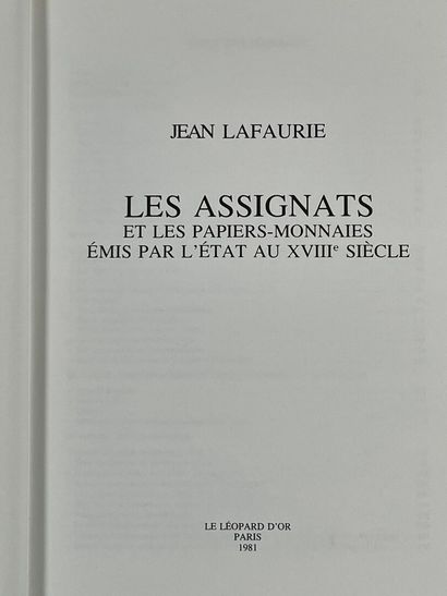 LAFAURIE (Jean). Les assignats et les papiers-monnaies...