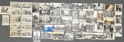 [Paris]. [Versailles]. [Champagne]. LOT d'environ...