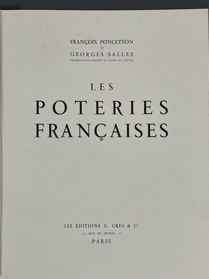 PONCETTON (F.), SALLES (G.). Les poteries...