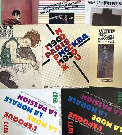[Centre Georges Pompidou]. LOT de 8 affiches...