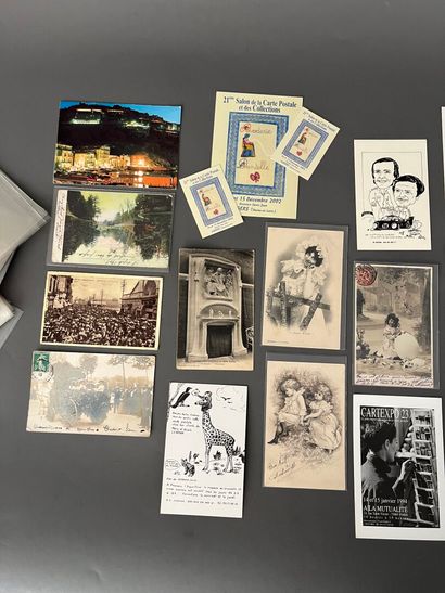 [Varia]. LOT de cartes postales et flyers...