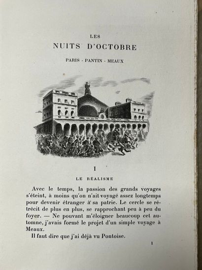 GALANIS. NERVAL (Gérard de). Les nuits d'octobre....