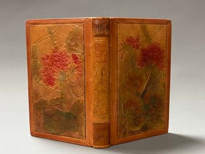 [Album amicorum]. [Reliure cuir repoussé]....