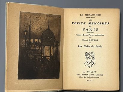 BOUTET. LA MÉSANGÈRE (Pierre de). Petits...
