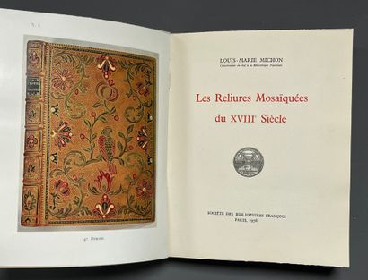 MICHON (Louis-Marie). Les reliures mosaïquées...