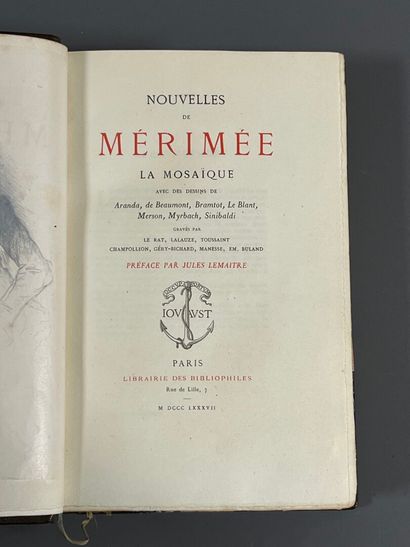 MÉRIMÉE (P.). Nouvelles de Mérimée. La mosaïque....
