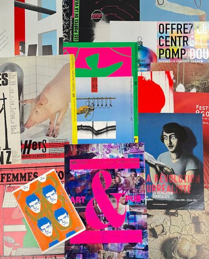[Centre Georges Pompidou]. LOT de 20 affiches...