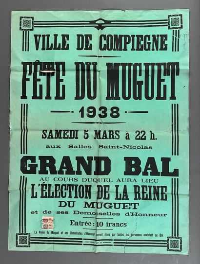 [Compiègne]. [Oise]. LOT de 13 AFFICHES et...