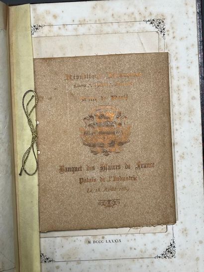 [Exposition Universelle]. [1889]. Banquet...