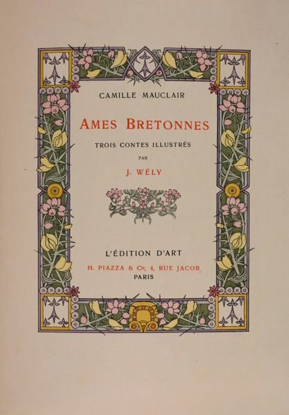 WÈLY. MAUCLAIR (Camille). Âmes bretonnes....