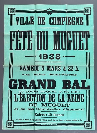 [Compiègne]. [Oise]. LOT de 13 AFFICHES et...