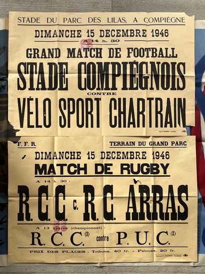 [Compiègne]. [Oise]. LOT de 13 AFFICHES et...