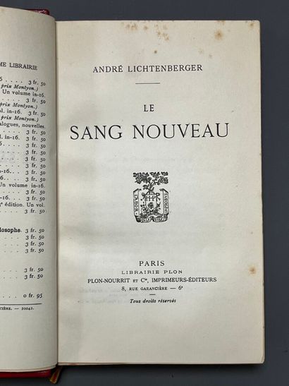 LOT de livres XIXe et XXe siècle comprenant...