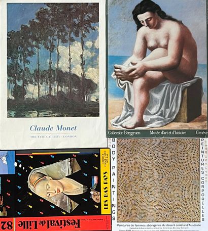 [Divers]. LOT d'environ 25 affiches :
- TABLEAUX...