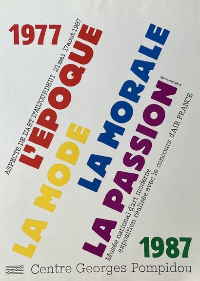 [Centre Georges Pompidou]. LOT de 8 affiches...