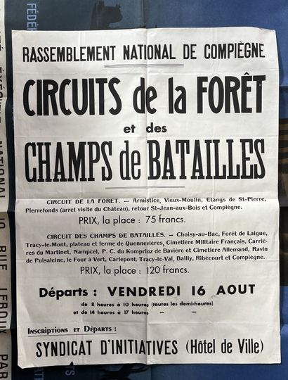 [Compiègne]. [Oise]. LOT de 13 AFFICHES et...