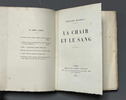 MAURIAC (François). La chair et le sang....