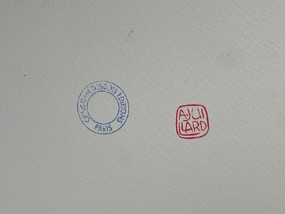 D'après André JUILLARD
La boite à dessins.
Lithographie...