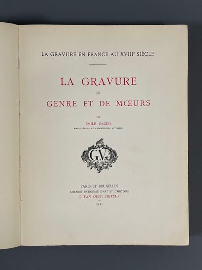 [Gravure]. DACIER (Emile). La gravure en...