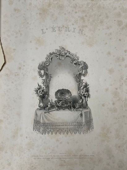 L'écrin recueil de douze gravures anglaises,...
