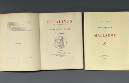 VALERY (Paul). Fragments sur Mallarmé. Paris,...