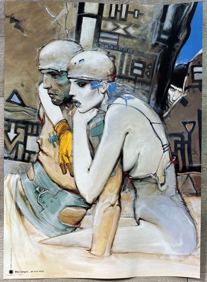 D'après Enki BILAL
Hommage à Hergé ; Bleu...
