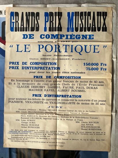 [Compiègne]. [Oise]. LOT de 13 AFFICHES et...