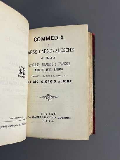 ALIONE (Giovanni Giorgio). Poesie francesi...