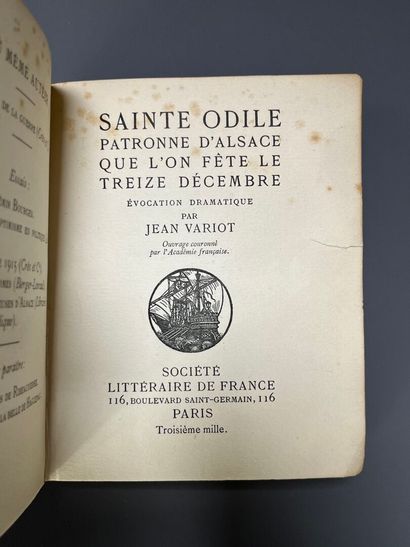 LOT de livres XIXe et XXe siècle comprenant...