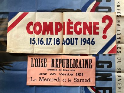 [Compiègne]. [Oise]. LOT de 13 AFFICHES et...