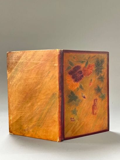 [Album amicorum]. [Reliure cuir repoussé]....