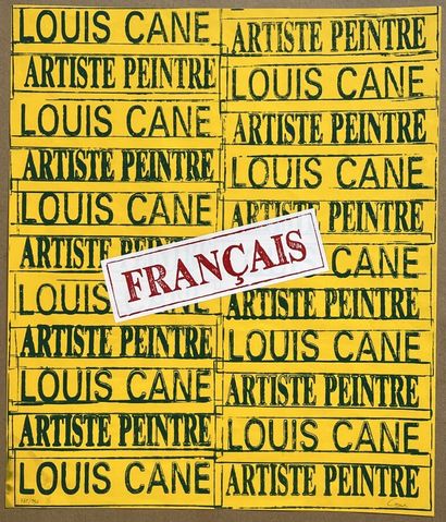 D'après Louis CANE (1943-2024)
Louis Cane,...