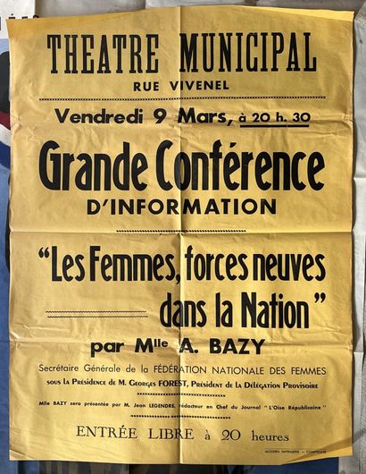 [Compiègne]. [Oise]. LOT de 13 AFFICHES et...