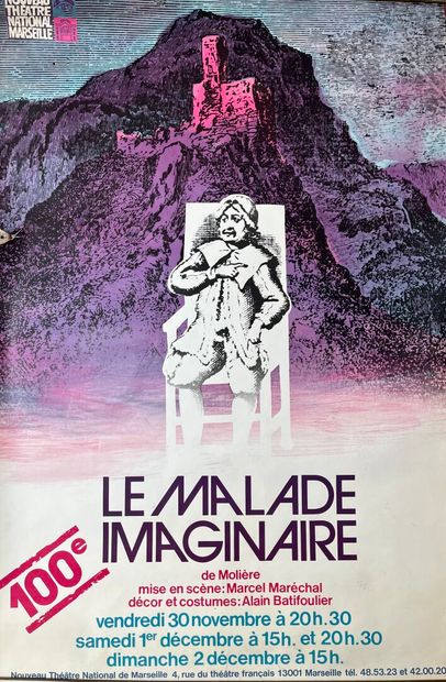 [Théâtre]. LOT de 12 affiches comprenant...