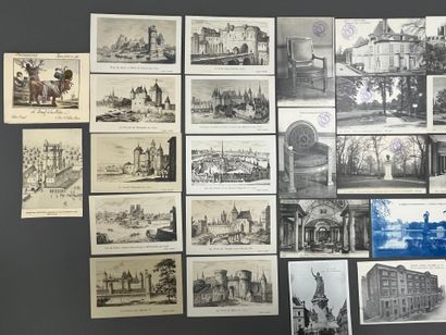 [Paris]. [Versailles]. [Champagne]. LOT d'environ...
