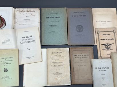 [Aristocratie]. LOT de livres reliés et brochés...