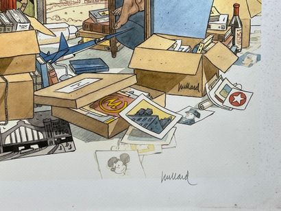 D'après André JUILLARD
La boite à dessins.
Lithographie...